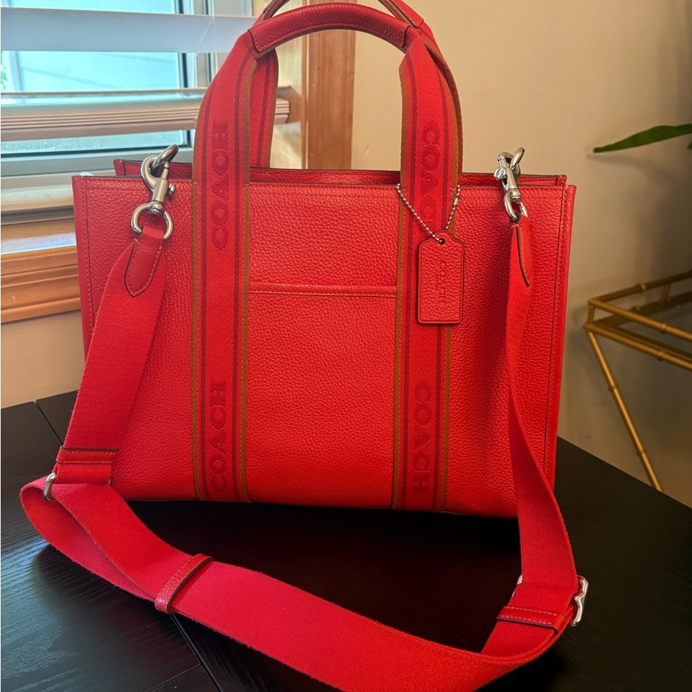 Coach Smith Tote Bag in Miami Red